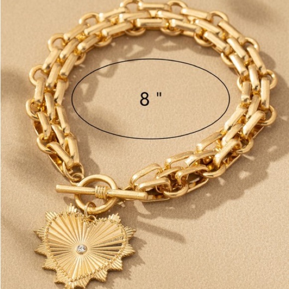 Heart Pendant Bracelet - Picture 4 of 6